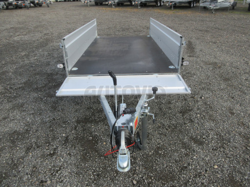 Jednoosý brzděný celoplechový nákladní přívěs PN 26 1,3T B1 POČ 2,65x1,24/0,40