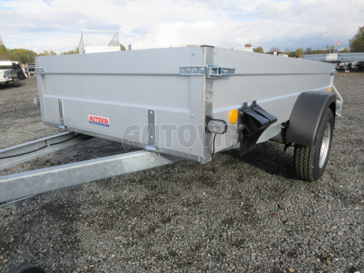 Jednoosý brzděný celoplechový nákladní přívěs PN 26 1,3T B1 POČ 2,65x1,24/0,40