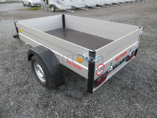 PROFI přívěs s ALU bočnicemi ZV 7 ALU 2,06x1,25/0,35