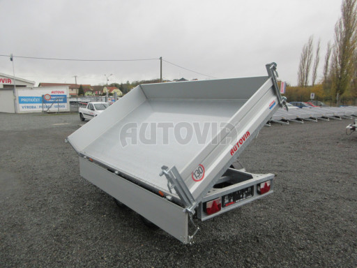 Třístranný sklápěcí přívěs VER 3SKS 2,7T 2,65x1,55/0,30 v elektrice č.3