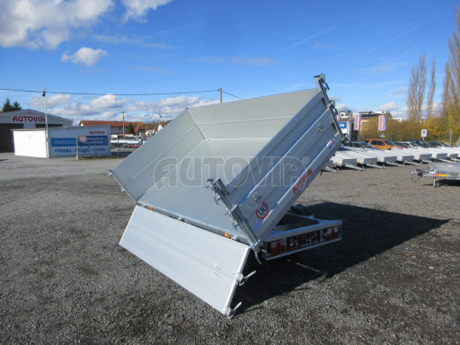 Třístranný sklápěč VER 3SKS 2,7T 2,65x1,55/0,60 nástavba v elektrice č.36