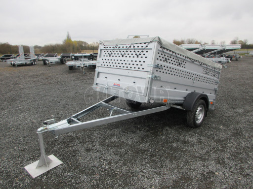 Sklopný nebrzděný přívěs AVM 2,52x1,30/0,35 Gitter + placha č.13