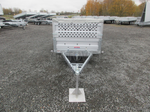 Sklopný nebrzděný přívěs AVM 2,52x1,30/0,35 Gitter + placha č.3