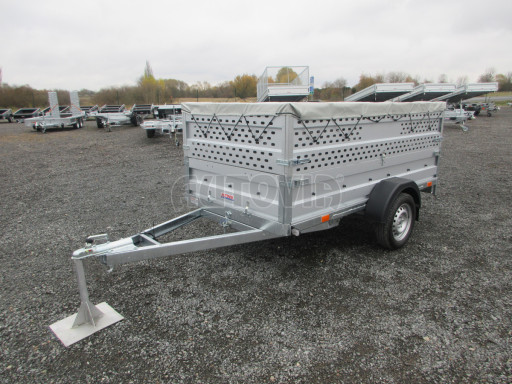 Sklopný nebrzděný přívěs AVM 2,52x1,30/0,35 Gitter + placha č.4