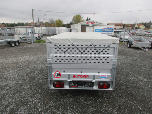 Sklopný nebrzděný přívěs AVM 2,52x1,30/0,35 Gitter + placha č.7