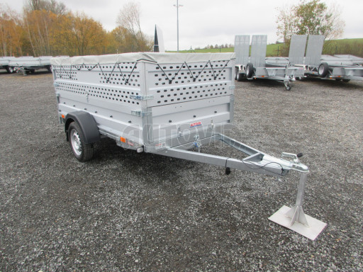 Sklopný nebrzděný přívěs AVM 2,52x1,30/0,35 Gitter + placha č.10