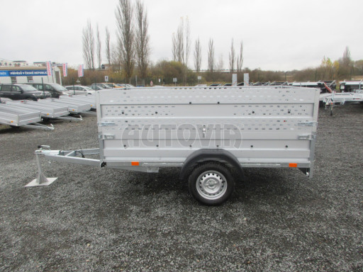 Sklopný nebrzděný přívěs AVM 2,52x1,30/0,35 Gitter + placha č.21