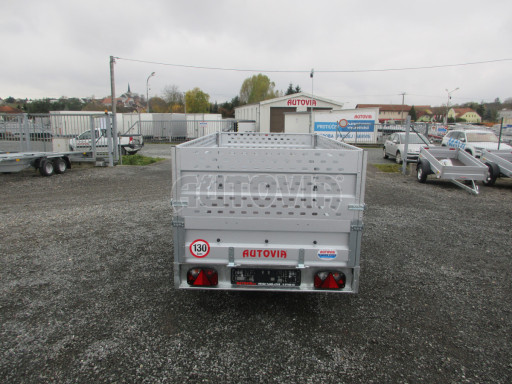 Sklopný nebrzděný přívěs AVM 2,52x1,30/0,35 Gitter + placha č.23