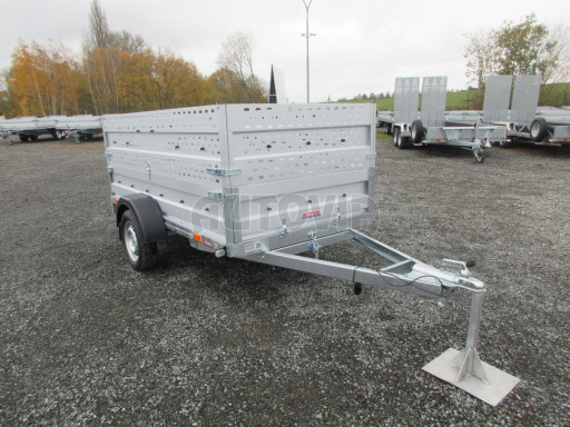 Sklopný nebrzděný přívěs AVM 2,52x1,30/0,35 Gitter + placha č.26