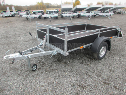 Sklopný přívěsný vozík DNG 750kg 2,52x1,50/0,35 zesílená náprava č.4