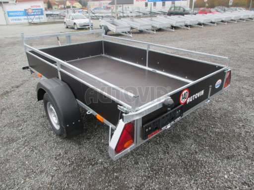 Sklopný přívěsný vozík DNG 750kg 2,52x1,50/0,35 zesílená náprava č.6