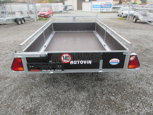 Sklopný přívěsný vozík DNG 750kg 2,52x1,50/0,35 zesílená náprava č.7