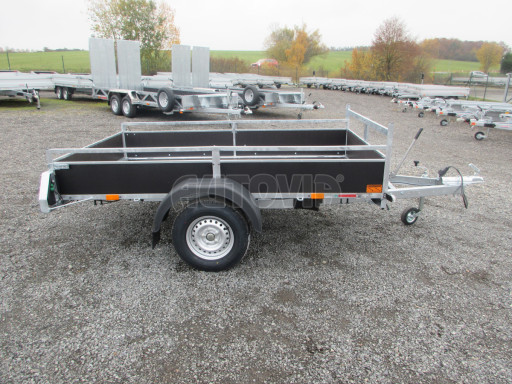 Sklopný přívěsný vozík DNG 750kg 2,52x1,50/0,35 zesílená náprava č.9