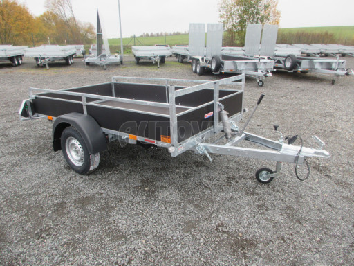 Sklopný přívěsný vozík DNG 750kg 2,52x1,50/0,35 zesílená náprava č.10