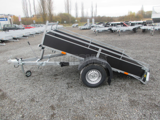 Sklopný přívěsný vozík DNG 750kg 2,52x1,50/0,35 zesílená náprava č.13