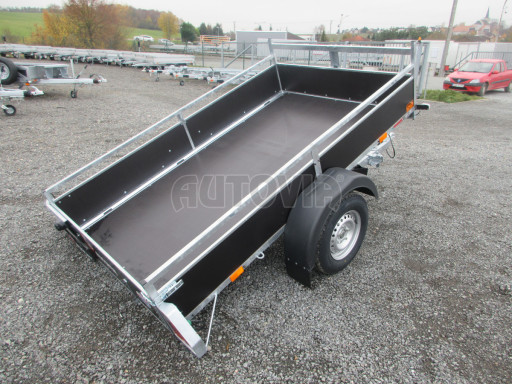 Sklopný přívěsný vozík DNG 750kg 2,52x1,50/0,35 zesílená náprava č.15
