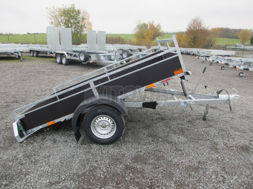 Sklopný přívěsný vozík DNG 750kg 2,52x1,50/0,35 zesílená náprava č.16