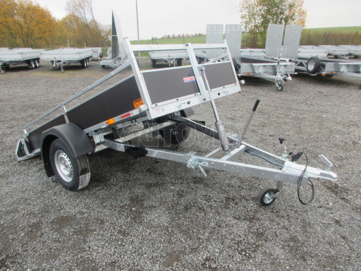 Sklopný přívěsný vozík DNG 750kg 2,52x1,50/0,35 zesílená náprava č.17