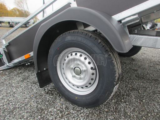 Sklopný přívěsný vozík DNG 750kg 2,52x1,50/0,35 zesílená náprava č.18