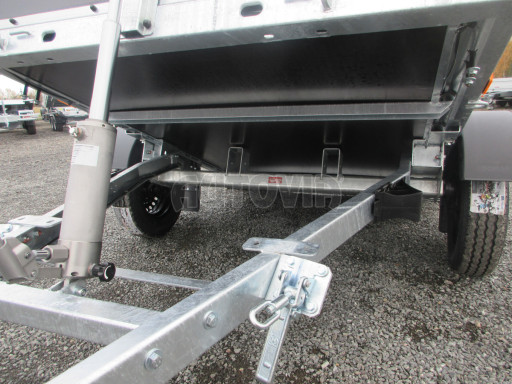 Sklopný přívěsný vozík DNG 750kg 2,52x1,50/0,35 zesílená náprava č.19