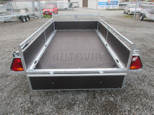 Sklopný přívěsný vozík DNG 750kg 2,52x1,50/0,35 zesílená náprava č.25