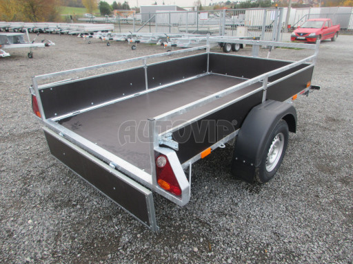 Sklopný přívěsný vozík DNG 750kg 2,52x1,50/0,35 zesílená náprava č.26