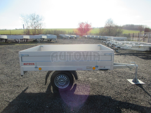 Sklápěcí přívěs se sklopnými bočnicemi TTS 13