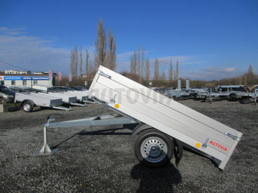 Sklápěcí přívěs se sklopnými bočnicemi TTS 13