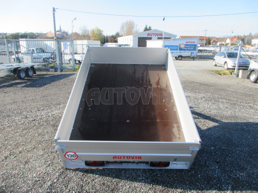 Sklápěcí přívěs se sklopnými bočnicemi TTS 13