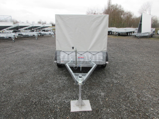 Sklopný nebrzděný přívěs AVM N2 2,52x1,30/1,19 plachta + hever č.2