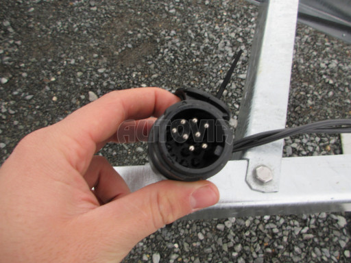 Sklopný nebrzděný přívěs AVM N2 2,52x1,30/1,19 plachta + hever č.11