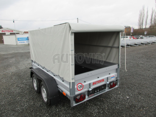 Sklopný nebrzděný přívěs AVM N2 2,52x1,30/1,19 plachta + hever č.12