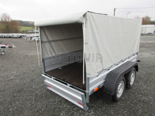 Sklopný nebrzděný přívěs AVM N2 2,52x1,30/1,19 plachta + hever č.14