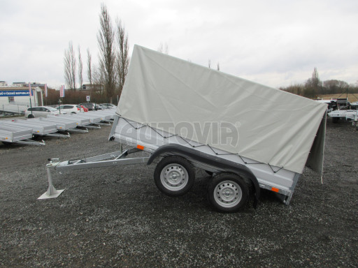 Sklopný nebrzděný přívěs AVM N2 2,52x1,30/1,19 plachta + hever č.16