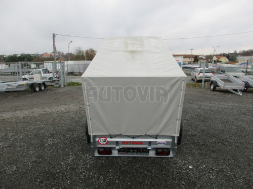 Sklopný nebrzděný přívěs AVM N2 2,52x1,30/1,19 plachta + hever č.18