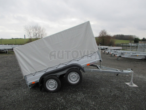 Sklopný nebrzděný přívěs AVM N2 2,52x1,30/1,19 plachta + hever č.21