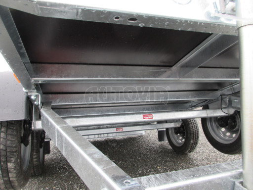 Sklopný nebrzděný přívěs AVM N2 2,52x1,30/1,19 plachta + hever č.23