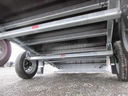 Sklopný nebrzděný přívěs AVM N2 2,52x1,30/1,19 plachta + hever č.24