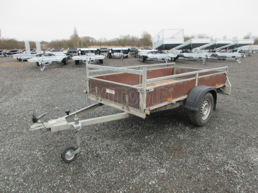 Bazarový nebrzděný přívěs VA 750kg 2,52x1,27/0,30 RE POČ zes. náprava č.1