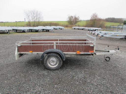Bazarový nebrzděný přívěs VA 750kg 2,52x1,27/0,30 RE POČ zes. náprava č.7