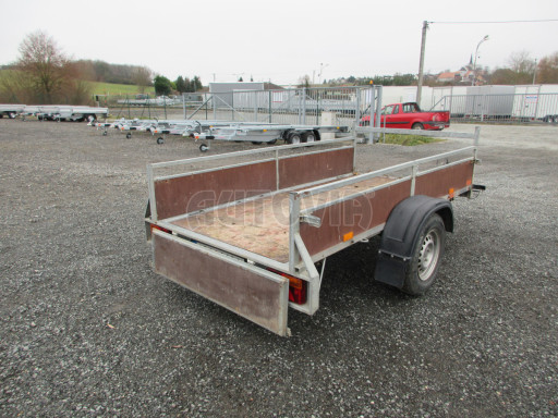 Bazarový nebrzděný přívěs VA 750kg 2,52x1,27/0,30 RE POČ zes. náprava č.12
