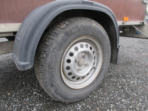 Bazarový nebrzděný přívěs VA 750kg 2,52x1,27/0,30 RE POČ zes. náprava č.17