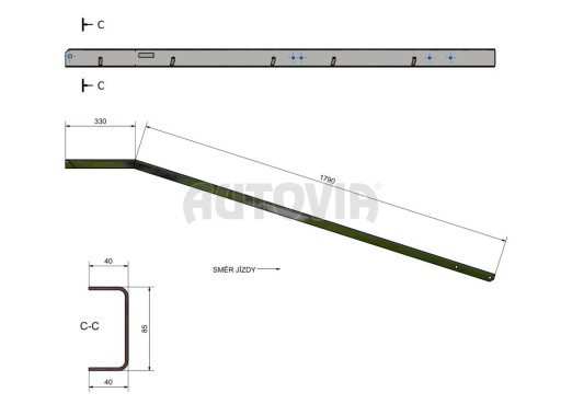Levá oj NP26 sklopná č.1