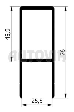Uzávěr bočnice nerez madlo 410/46/levý, bez lemu č.1
