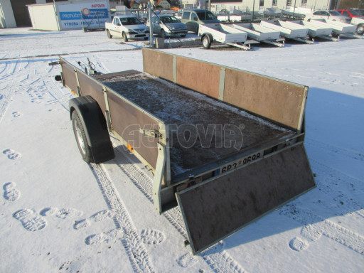 Bazarový nebrzděný přívěs PTO 750kg 3,00x1,30/0,40 POČ č.11