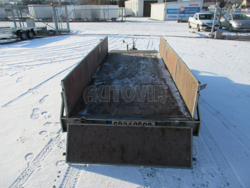 Bazarový nebrzděný přívěs PTO 750kg 3,00x1,30/0,40 POČ č.12