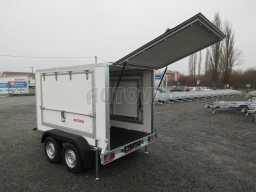 Dvounápravový skříňový přívěs ZV 27 2,7T B2 2,50x1,48/1,50 boční stříšky č.12