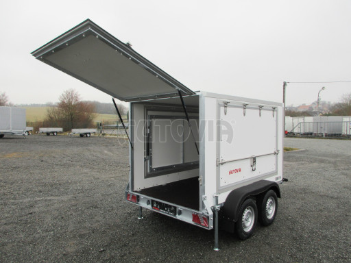 Dvounápravový skříňový přívěs ZV 27 2,7T B2 2,50x1,48/1,50 boční stříšky č.14