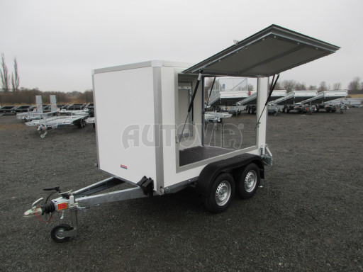 Dvounápravový skříňový přívěs ZV 27 2,7T B2 2,50x1,48/1,50 boční stříšky č.15