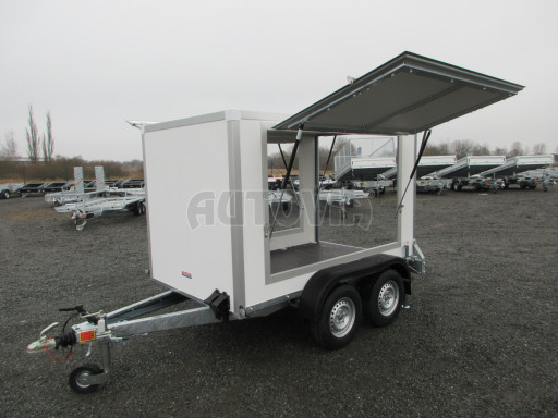 Dvounápravový skříňový přívěs ZV 27 2,7T B2 2,50x1,48/1,50 boční stříšky č.19